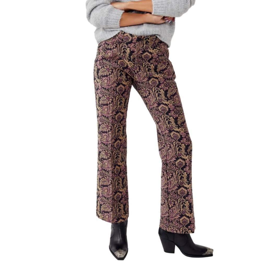 Rare Free People jacquard pants